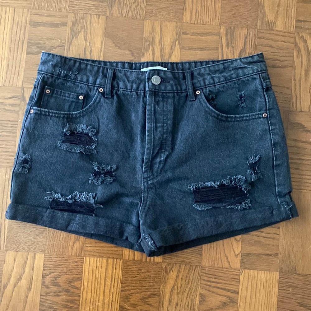 Forever 21 Button-up Distressed Shorts